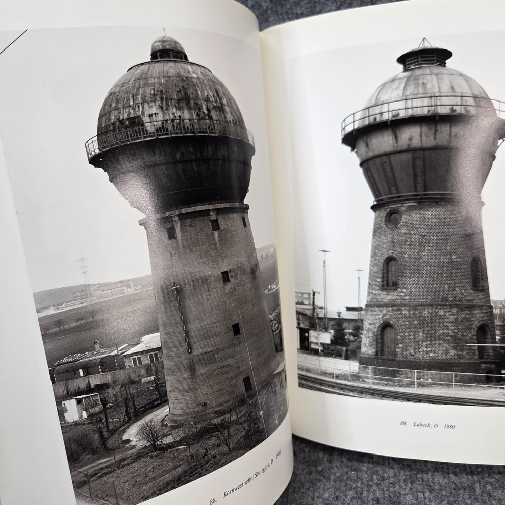 WATER TOWERS by Bernd and Hilla Becher 1989, HARDCOVER 2nd printing No Dust Jack - Picture 10 of 16